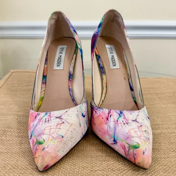 STEVE MADDEN Wileen Heels | Women's Size 8.5 | Multi - Picture 6 of 6